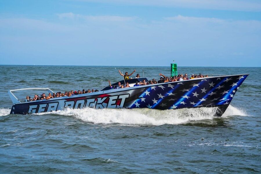 Ocean City, MD: Coastal Speedboat Tour with Dolphin Spotting - The coast looks different from the water