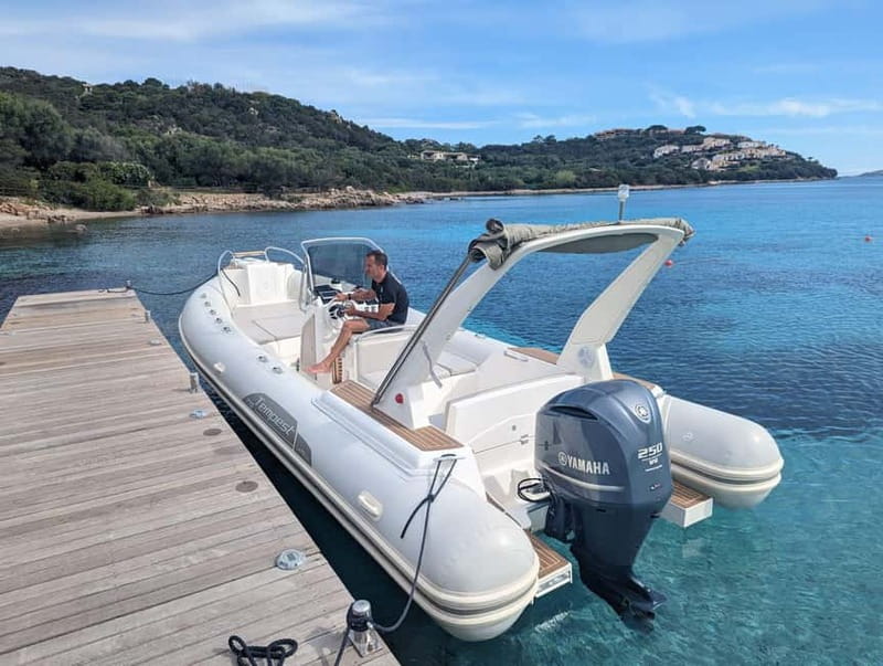 Olbia: Dolphin Watching & Snorkeling Boat Trip - Figarolo Island from the water
