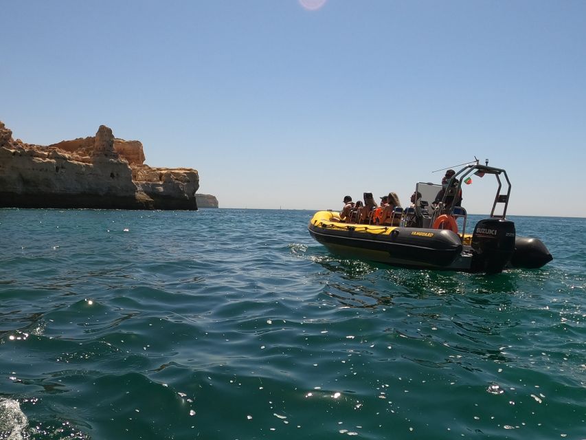 Portimão: 2-Hour Dolphin Watching Boat Tour - Leaving Portimão by speedboat