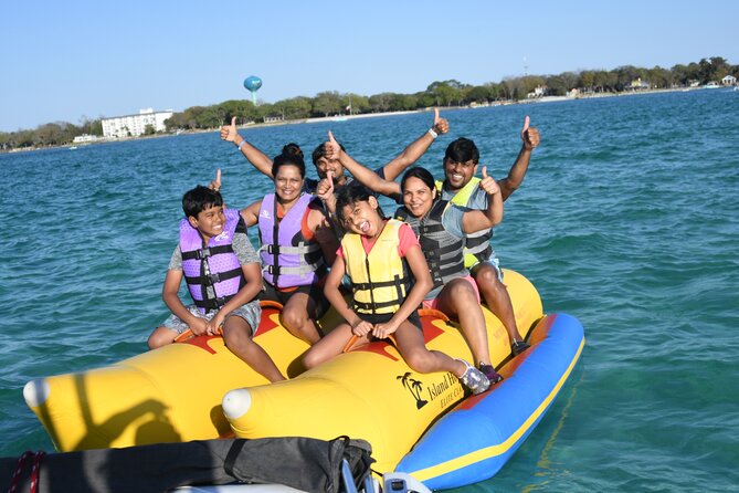 Private Banana Boat and Dolphin Spotting Experience - A private banana boat ride made for group fun