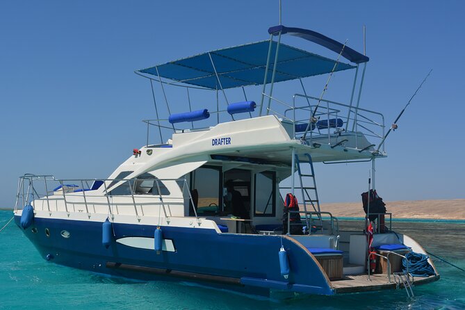 Private Boat to Dolphin House Full day Snorkeling Sea Trip Max 10 Pax - Hurghada - Leaving Hurghada Marina for Dolphin House