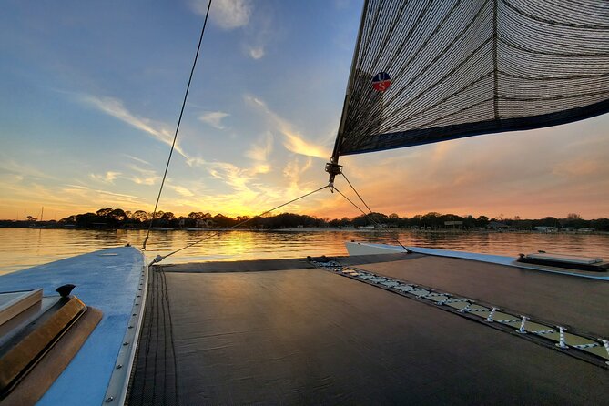 Private Catamaran Sunset Cruise with Dolphin watching - Waiting for the Florida sunset