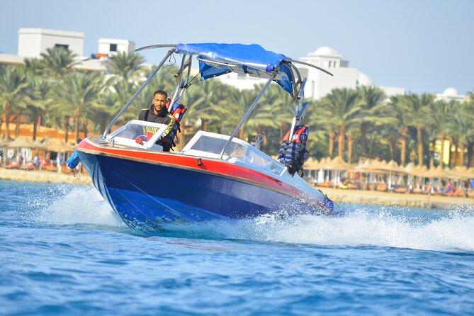 Private Speedboat Excursion Dolphin House Discovery - Hurghada - Dolphin House and the first snorkeling stop