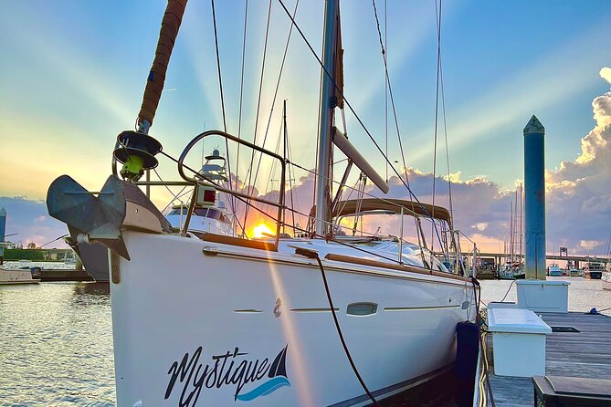 Private Sunset Sail BYOB Dolphin/History Tours on 43ft Mystique - Under the Ravenel Bridge