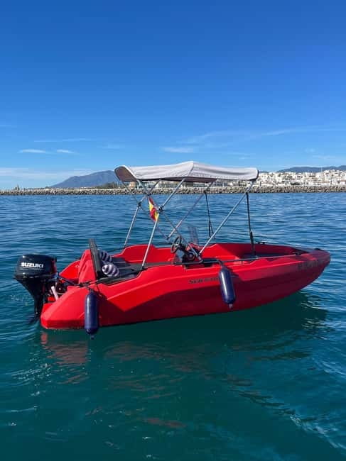 Puerto Banús: Private Cruise with Dolphins & Wakeboard - Leaving Puerto Banús by private boat