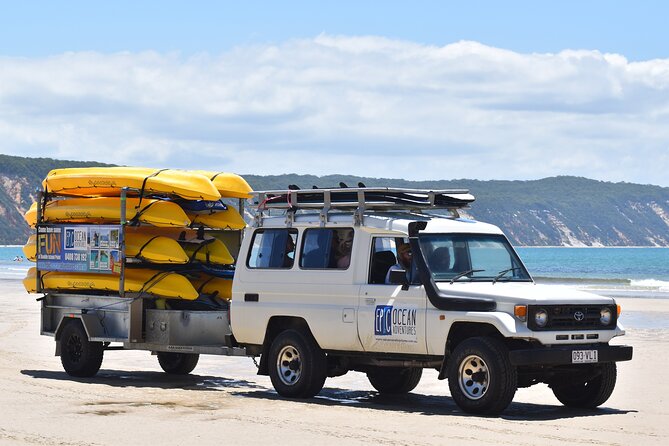 Rainbow Beach: Dolphin & Wildlife Ocean Kayak & Beach 4WD Tour - The $99.70 price and what it covers