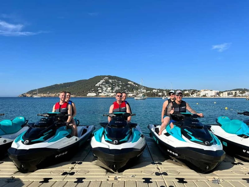 Santa Eulalia: Jet Ski Tour with Optional Dolphin Searching - The one-hour ride: more room for coves and swimming