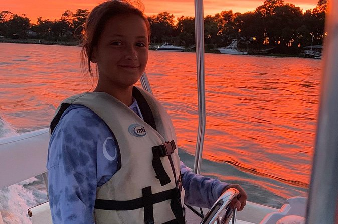 Savannah Sunset Dolphin Eco Tour - Passing Old Fort Jackson