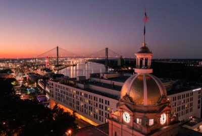Savannah: Sunset Dolphin Watching Eco Tour by Boat