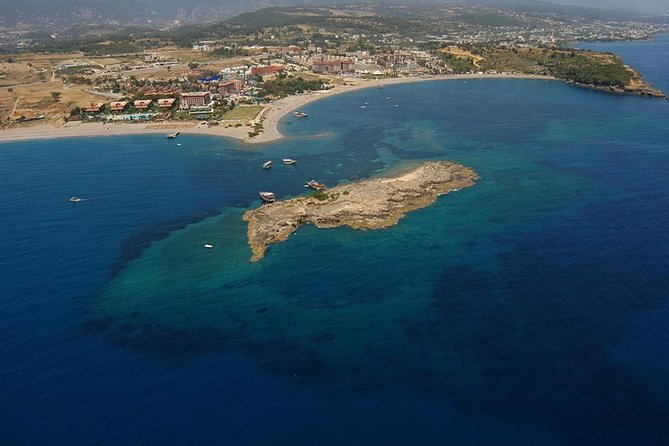 Side: Dolphin Island Boat Tour with Foam Party and Lunch - The final sand-side swim at Manavgat Bosphorus