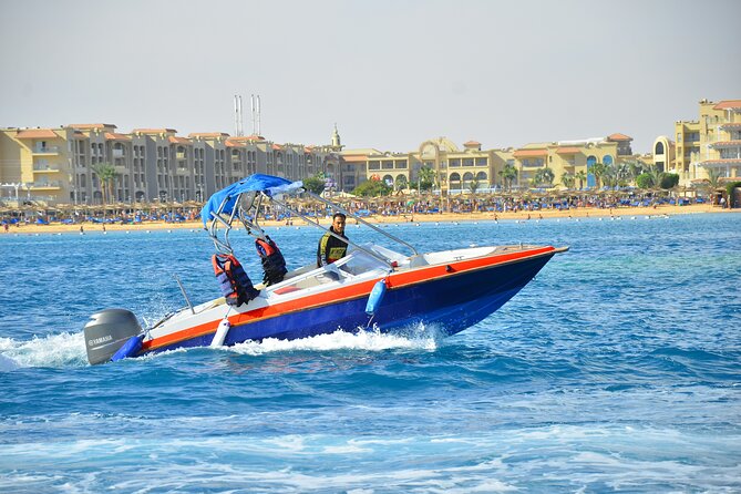 Swim With Dolphin By Semi PRIVATE Speedboat & Transfer - Hurghada - Reaching Dolphin House by boat