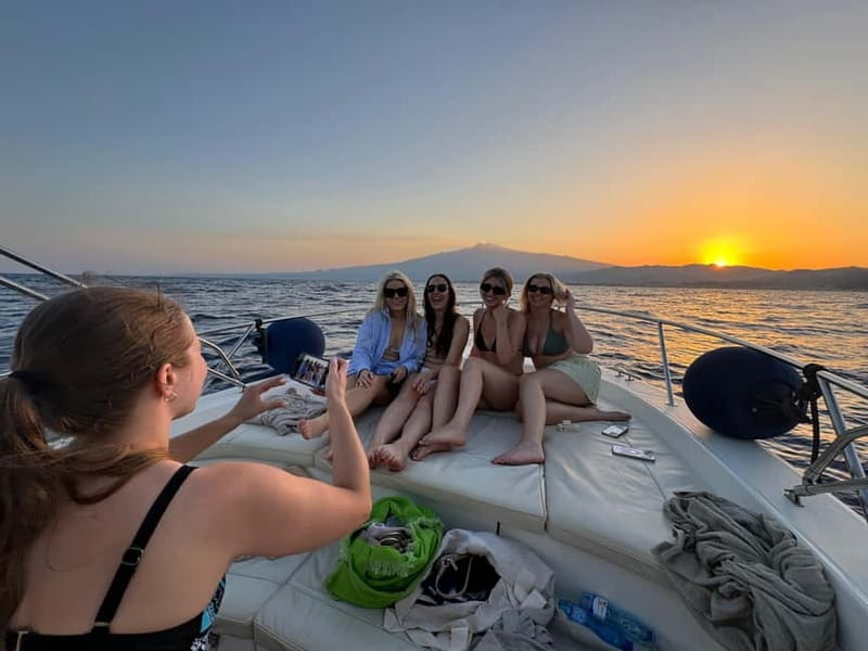 Taormina: Sunset Boat Tour with Dolphin Watching & Aperitif - Cruising past Taormina’s caves