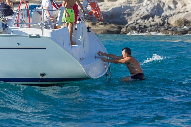 Whales & Dolphins watching in exclusive sailboat - A swim stop in clear Tenerife water